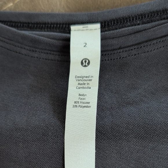 Lululemon Back In Action Short-Sleeve Shirt *Pique Black EUC - Picture 6 of 6